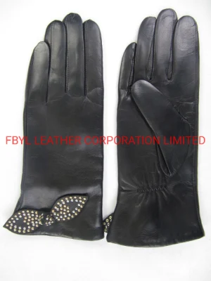 Высококачественные импортные мягкие женские перчатки из натуральной кожи (JYG